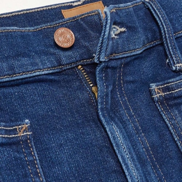 Mother Patch Pocket Rambler Zip high-rise straight-leg jeans size 27 - Picture 5 of 6